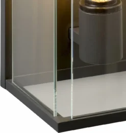 Lucide Claire E27 Wandlamp - Antraciet -OASE Winkel lucide claire e27 wandlamp antraciet 3