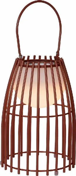 Lucide Fjara Led Tafellamp - Roestbruin 1 Lucide Fjara Led Tafellamp - Roestbruin