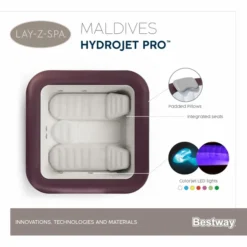 Bestway Lay-Z Spa Maldives HydroJet Pro Opblaasbare Spa - 7 Persoons -OASE Winkel maldives spa
