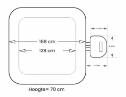 NetSpa Aspen Opblaasbare Spa - 4 Persoons -OASE Winkel netspa aspen afmetingen