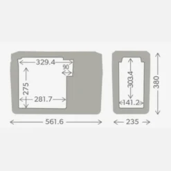 Dometic CFF 12 Compressor Koelbox - 13 Liter -OASE Winkel ontwerp zonder titel 13
