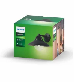 Philips MyGarden Cormorant E27 Wandlamp - Zwart -OASE Winkel philips cormorant verpakking