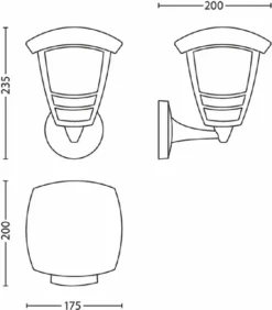 Philips MyGarden Creek Up E27 Wandlamp - Zwart -OASE Winkel philips mygarden creek up e27 wandlamp zwart 1