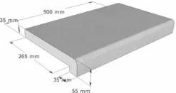 Scandi Roc Athen Randtegel - Grey -OASE Winkel scandi roc athen randtegel afmetingen