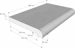 Scandi Roc Nevada Randtegel - Off White -OASE Winkel scandi roc nevada randtegel afmetingen 1