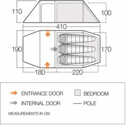 Vango Scafell 300+ Tunneltent - 3 Persoons -OASE Winkel vango scafell 300plus 1