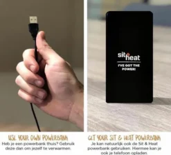 Sit & Heat Warmtekussen Urban Square - Groen -OASE Winkel warmtekussen laden 1 1